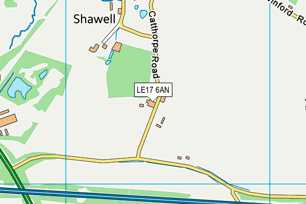LE17 6AN map - OS VectorMap District (Ordnance Survey) LE17 6AN map - OS VectorMap District (Ordnance Survey)
