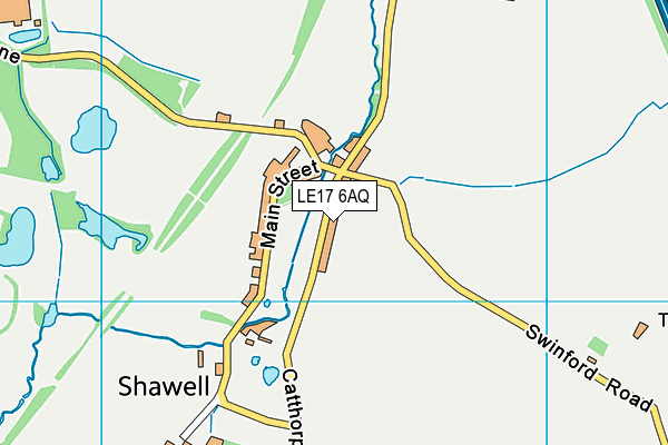 LE17 6AQ map - OS VectorMap District (Ordnance Survey) LE17 6AQ map - OS VectorMap District (Ordnance Survey)