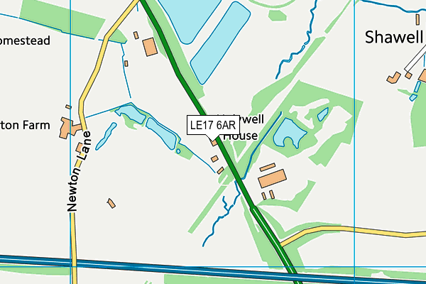 LE17 6AR map - OS VectorMap District (Ordnance Survey) LE17 6AR map - OS VectorMap District (Ordnance Survey)