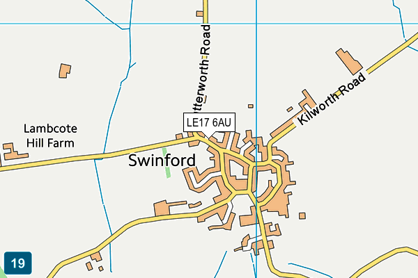 LE17 6AU map - OS VectorMap District (Ordnance Survey) LE17 6AU map - OS VectorMap District (Ordnance Survey)