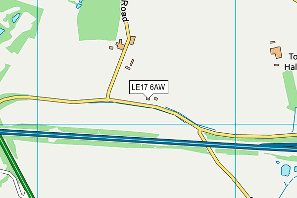 LE17 6AW map - OS VectorMap District (Ordnance Survey) LE17 6AW map - OS VectorMap District (Ordnance Survey)