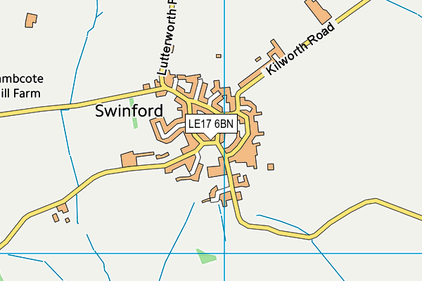 LE17 6BN map - OS VectorMap District (Ordnance Survey)