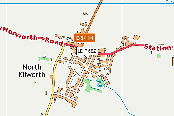 LE17 6BZ map - OS VectorMap District (Ordnance Survey) LE17 6BZ map - OS VectorMap District (Ordnance Survey)