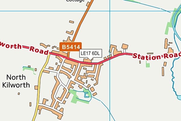 LE17 6DL map - OS VectorMap District (Ordnance Survey) LE17 6DL map - OS VectorMap District (Ordnance Survey)