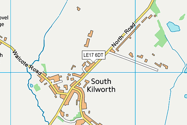 LE17 6DT map - OS VectorMap District (Ordnance Survey)