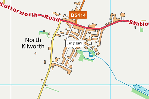 LE17 6EY map - OS VectorMap District (Ordnance Survey) LE17 6EY map - OS VectorMap District (Ordnance Survey)