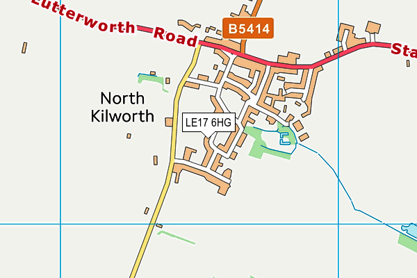 LE17 6HG map - OS VectorMap District (Ordnance Survey)