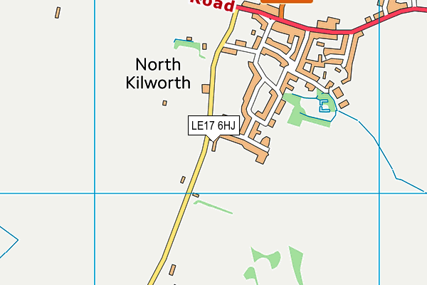 LE17 6HJ map - OS VectorMap District (Ordnance Survey)