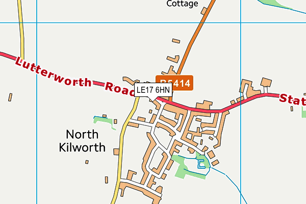LE17 6HN map - OS VectorMap District (Ordnance Survey)