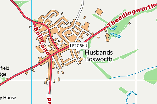 LE17 6HU map - OS VectorMap District (Ordnance Survey) LE17 6HU map - OS VectorMap District (Ordnance Survey)