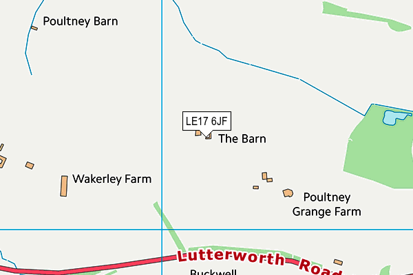 LE17 6JF map - OS VectorMap District (Ordnance Survey) LE17 6JF map - OS VectorMap District (Ordnance Survey)