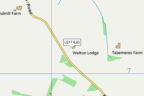 LE17 6JG map - OS VectorMap District (Ordnance Survey)