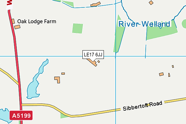 LE17 6JJ map - OS VectorMap District (Ordnance Survey) LE17 6JJ map - OS VectorMap District (Ordnance Survey)