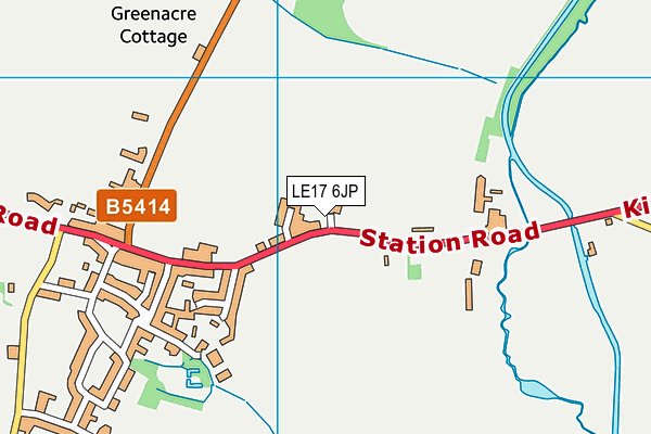 LE17 6JP map - OS VectorMap District (Ordnance Survey) LE17 6JP map - OS VectorMap District (Ordnance Survey)