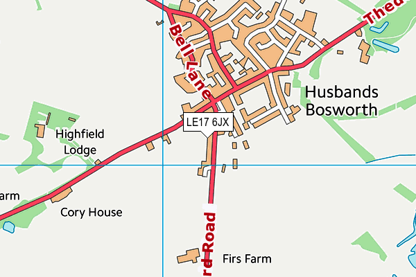 LE17 6JX map - OS VectorMap District (Ordnance Survey) LE17 6JX map - OS VectorMap District (Ordnance Survey)