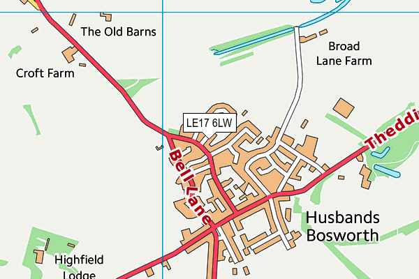 LE17 6LW map - OS VectorMap District (Ordnance Survey) LE17 6LW map - OS VectorMap District (Ordnance Survey)
