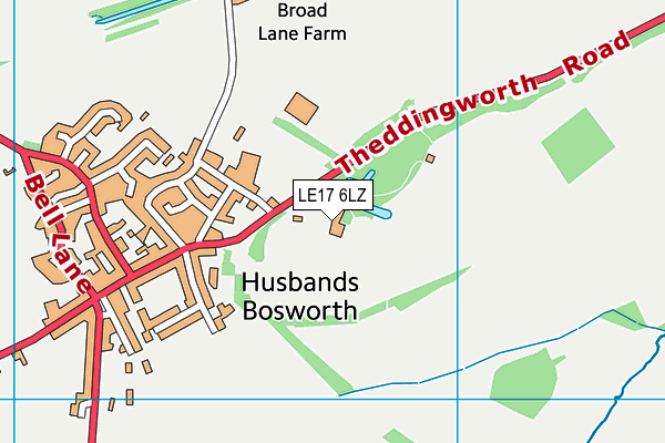 LE17 6LZ map - OS VectorMap District (Ordnance Survey) LE17 6LZ map - OS VectorMap District (Ordnance Survey)