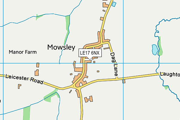 LE17 6NX map - OS VectorMap District (Ordnance Survey) LE17 6NX map - OS VectorMap District (Ordnance Survey)