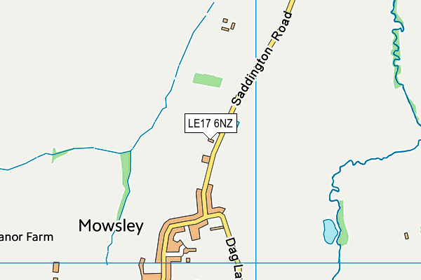 LE17 6NZ map - OS VectorMap District (Ordnance Survey) LE17 6NZ map - OS VectorMap District (Ordnance Survey)