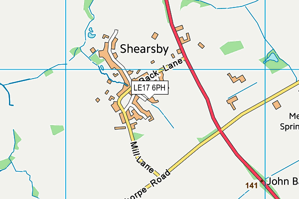 LE17 6PH map - OS VectorMap District (Ordnance Survey) LE17 6PH map - OS VectorMap District (Ordnance Survey)