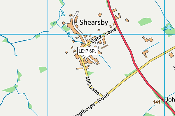 LE17 6PJ map - OS VectorMap District (Ordnance Survey) LE17 6PJ map - OS VectorMap District (Ordnance Survey)