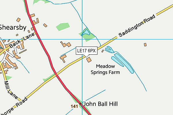 LE17 6PX map - OS VectorMap District (Ordnance Survey) LE17 6PX map - OS VectorMap District (Ordnance Survey)