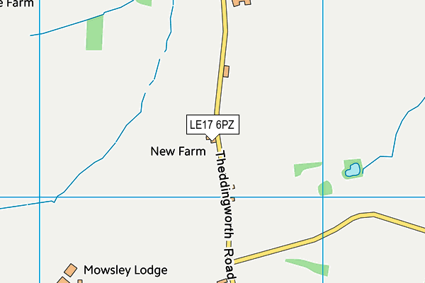 LE17 6PZ map - OS VectorMap District (Ordnance Survey) LE17 6PZ map - OS VectorMap District (Ordnance Survey)