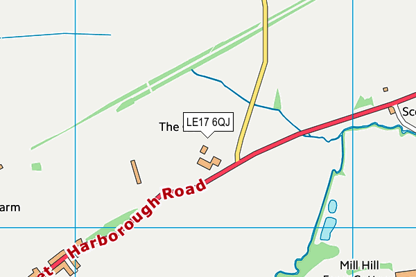 LE17 6QJ map - OS VectorMap District (Ordnance Survey) LE17 6QJ map - OS VectorMap District (Ordnance Survey)