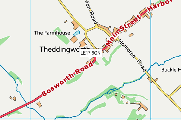 LE17 6QN map - OS VectorMap District (Ordnance Survey) LE17 6QN map - OS VectorMap District (Ordnance Survey)