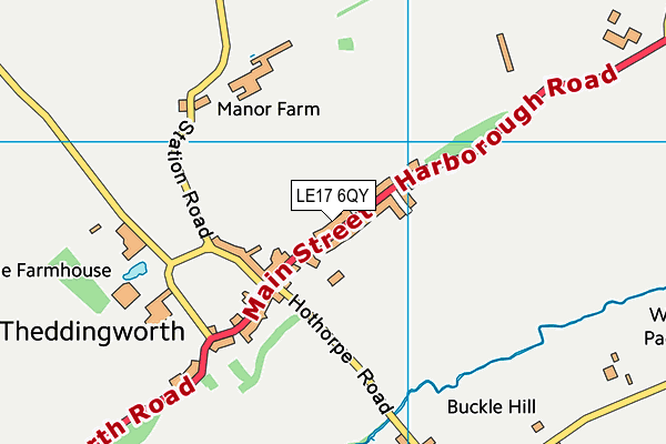 LE17 6QY map - OS VectorMap District (Ordnance Survey) LE17 6QY map - OS VectorMap District (Ordnance Survey)