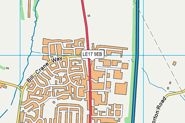 LE17 9EB map - OS VectorMap District (Ordnance Survey) LE17 9EB map - OS VectorMap District (Ordnance Survey)