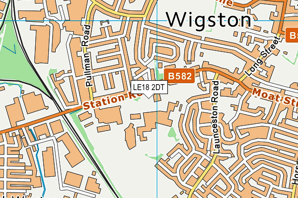 LE18 2DT map - OS VectorMap District (Ordnance Survey) LE18 2DT map - OS VectorMap District (Ordnance Survey)