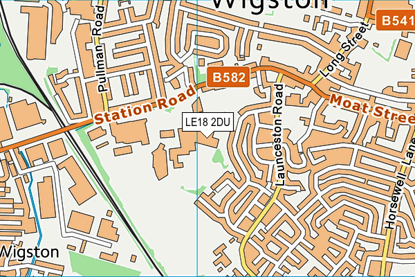 LE18 2DU map - OS VectorMap District (Ordnance Survey) LE18 2DU map - OS VectorMap District (Ordnance Survey)