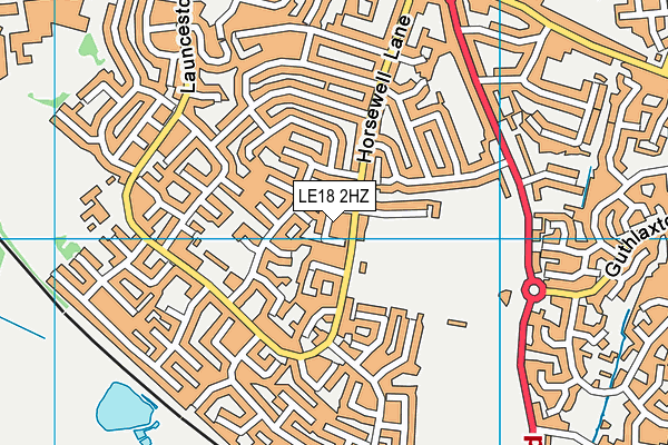 LE18 2HZ map - OS VectorMap District (Ordnance Survey) LE18 2HZ map - OS VectorMap District (Ordnance Survey)