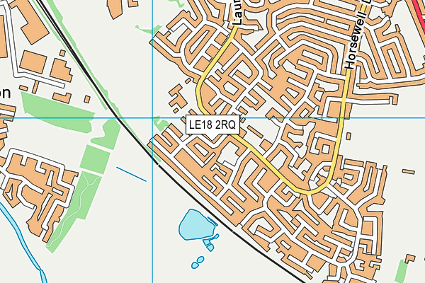 LE18 2RQ map - OS VectorMap District (Ordnance Survey) LE18 2RQ map - OS VectorMap District (Ordnance Survey)