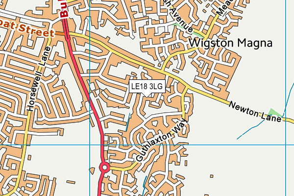 LE18 3LG map - OS VectorMap District (Ordnance Survey) LE18 3LG map - OS VectorMap District (Ordnance Survey)