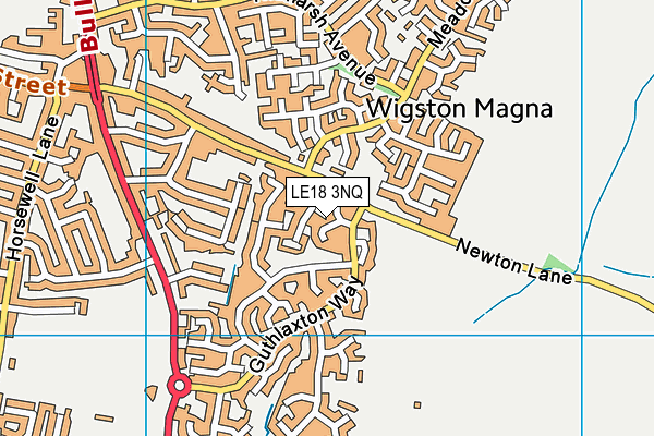 LE18 3NQ map - OS VectorMap District (Ordnance Survey) LE18 3NQ map - OS VectorMap District (Ordnance Survey)