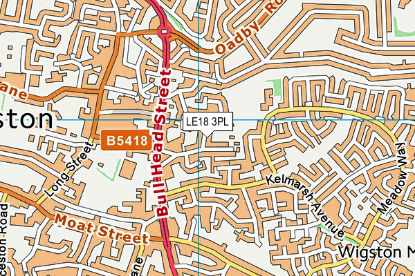 LE18 3PL map - OS VectorMap District (Ordnance Survey) LE18 3PL map - OS VectorMap District (Ordnance Survey)