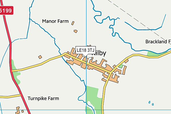 LE18 3TJ map - OS VectorMap District (Ordnance Survey) LE18 3TJ map - OS VectorMap District (Ordnance Survey)