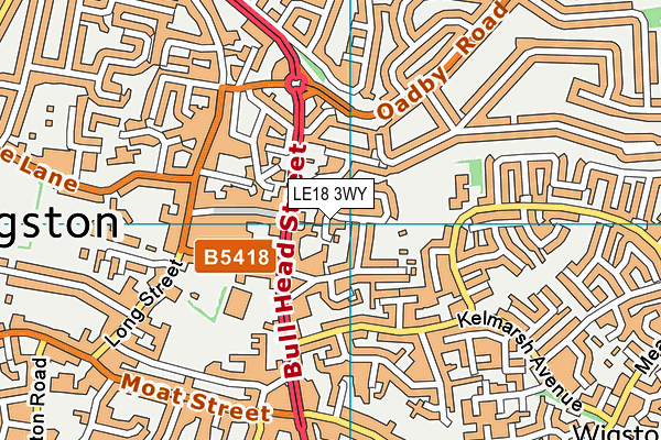 LE18 3WY map - OS VectorMap District (Ordnance Survey) LE18 3WY map - OS VectorMap District (Ordnance Survey)