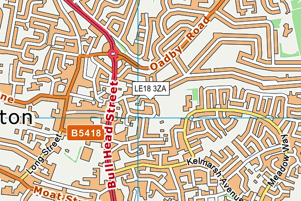 LE18 3ZA map - OS VectorMap District (Ordnance Survey) LE18 3ZA map - OS VectorMap District (Ordnance Survey)