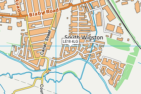 LE18 4LG map - OS VectorMap District (Ordnance Survey) LE18 4LG map - OS VectorMap District (Ordnance Survey)