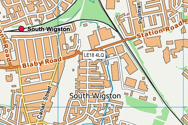 LE18 4LQ map - OS VectorMap District (Ordnance Survey) LE18 4LQ map - OS VectorMap District (Ordnance Survey)