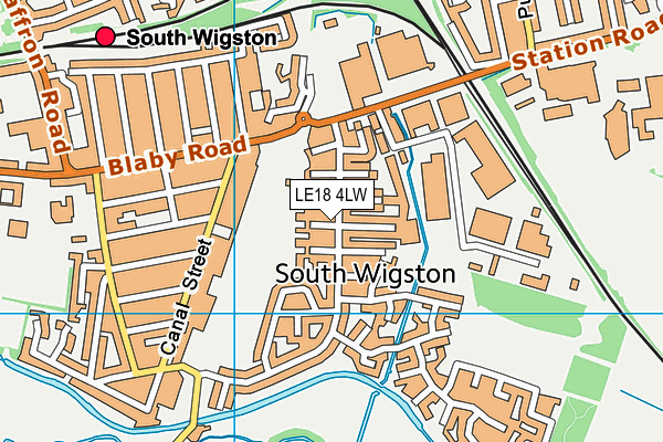 LE18 4LW map - OS VectorMap District (Ordnance Survey) LE18 4LW map - OS VectorMap District (Ordnance Survey)