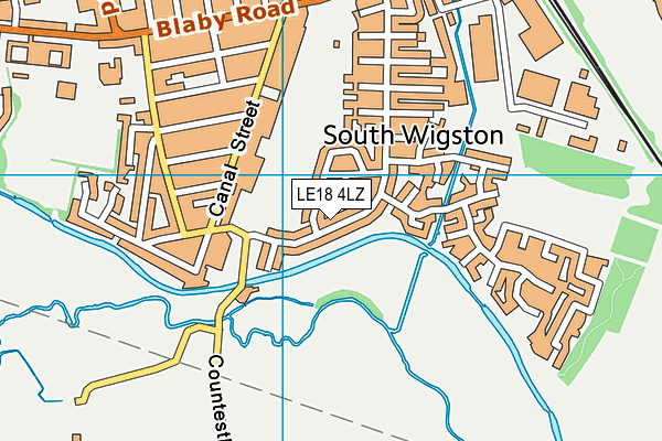 LE18 4LZ map - OS VectorMap District (Ordnance Survey) LE18 4LZ map - OS VectorMap District (Ordnance Survey)