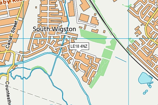 LE18 4NZ map - OS VectorMap District (Ordnance Survey) LE18 4NZ map - OS VectorMap District (Ordnance Survey)