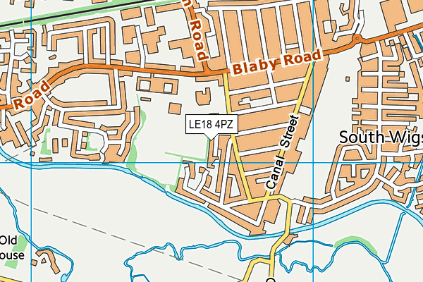 LE18 4PZ map - OS VectorMap District (Ordnance Survey) LE18 4PZ map - OS VectorMap District (Ordnance Survey)