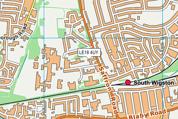LE18 4UY map - OS VectorMap District (Ordnance Survey) LE18 4UY map - OS VectorMap District (Ordnance Survey)