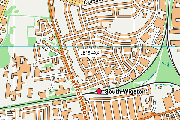 LE18 4XX map - OS VectorMap District (Ordnance Survey) LE18 4XX map - OS VectorMap District (Ordnance Survey)