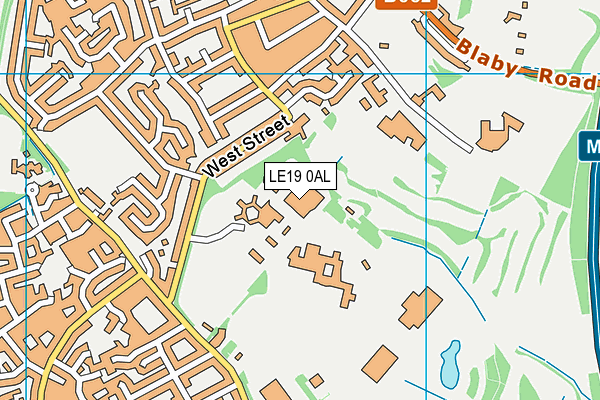 LE19 0AL map - OS VectorMap District (Ordnance Survey) LE19 0AL map - OS VectorMap District (Ordnance Survey)